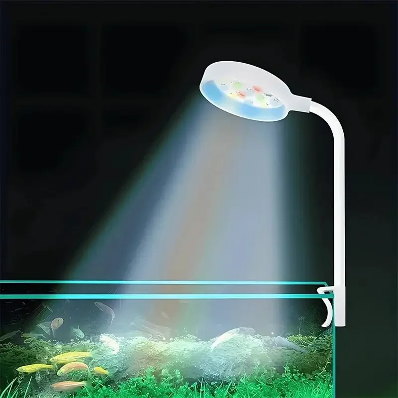 Aquarium Light - ไฟตู้ปลาพร้อมอะแดปเตอร์ ไฟ LED แบบหนีบตู้ปลา ไฟ USB