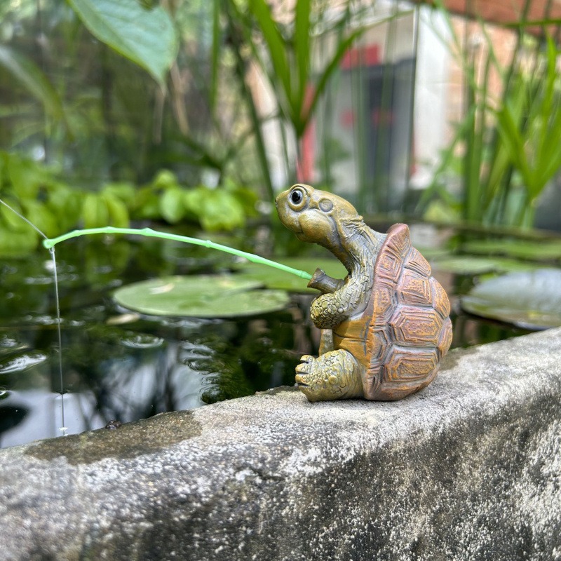 เต่าตกปลา ของตกแต่งตู้ปลา ตู้เ - Fish Aquarium Home บทวิจารณ์และราคา
