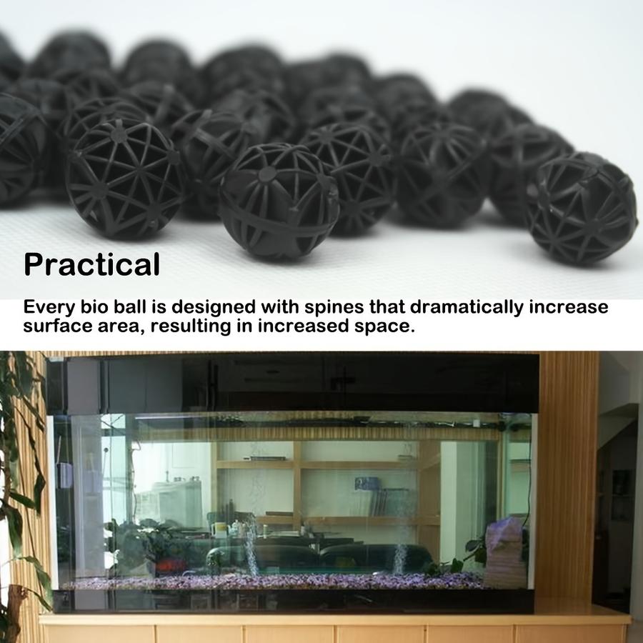 ลูกบอลไบโอสีดำสำหรับการกรองในต - Aquarium Fish Tank บทวิจารณ์และราคา