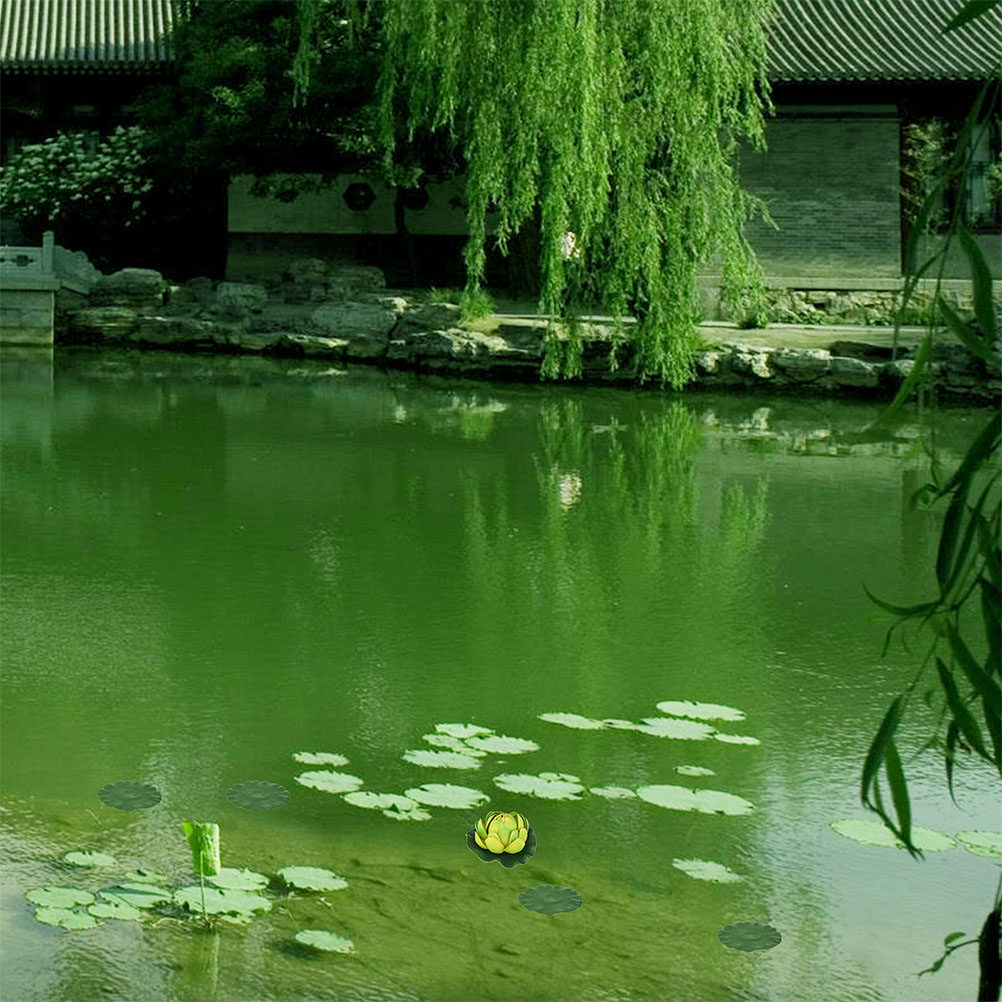 15 ชิ้น ใบบัวจำลองเหมือนจริง ส - Aquarium Plants บทวิจารณ์และราคา