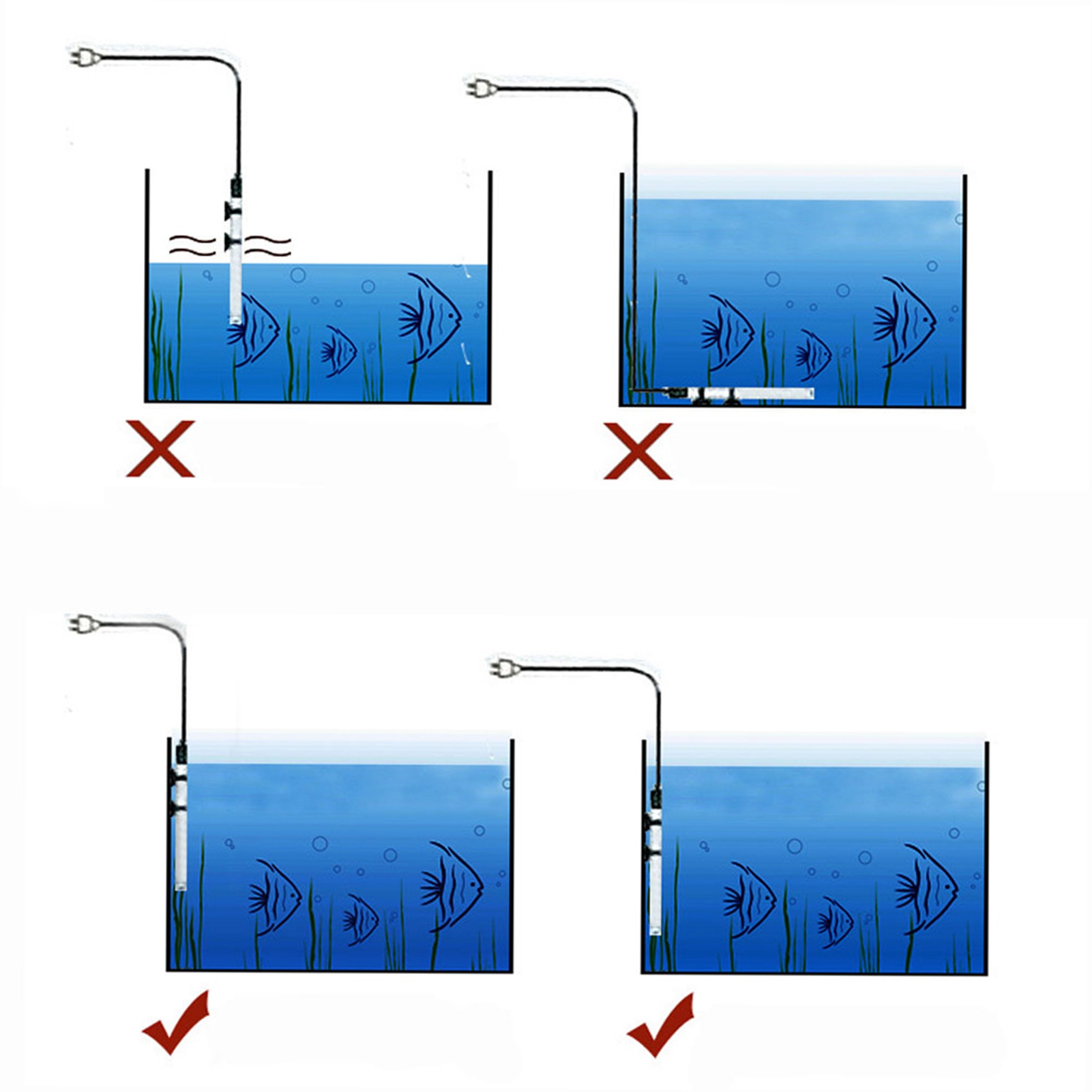 เครื่องทำความร้อนใต้น้ำสำหรับต - Fish Tank Heater บทวิจารณ์และราคา