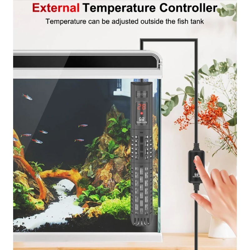 เครื่องทำความร้อนใต้น้ำสำหรับต - Fish Tank Heater บทวิจารณ์และราคา