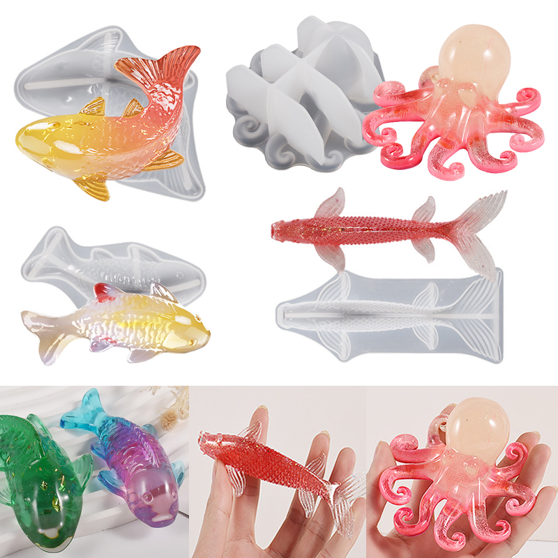 แม่พิมพ์เรซิ่นอีพ็อกซี่รูปปลาค - Fish Aquarium Home บทวิจารณ์และราคา