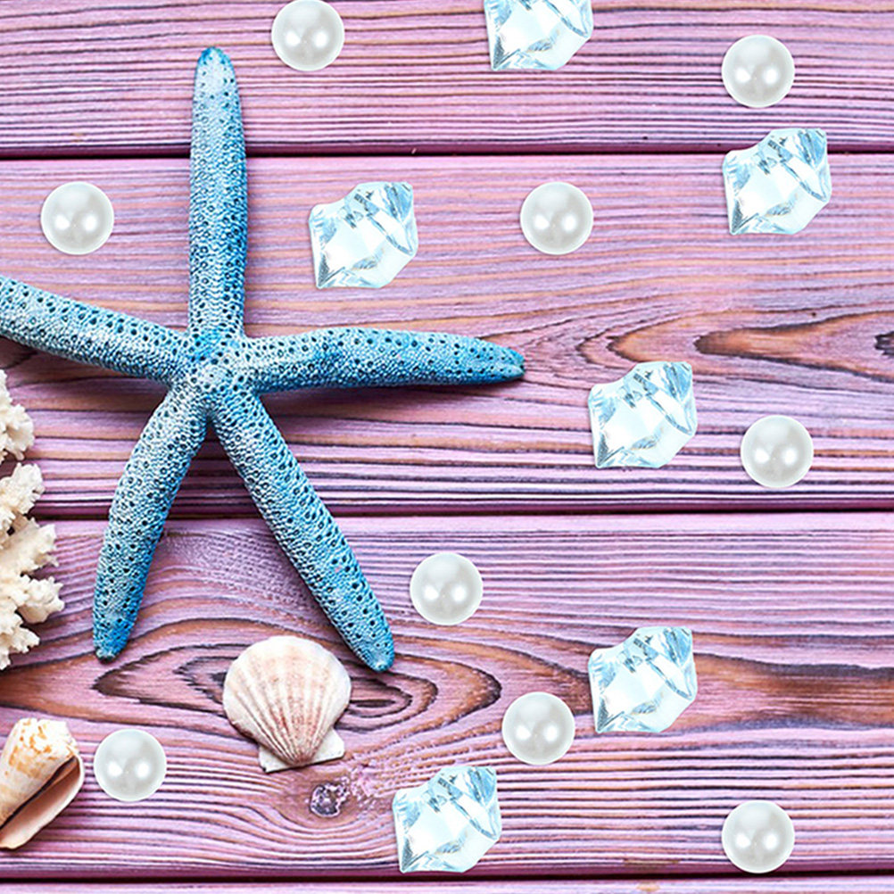 ลูกปัดพลาสติกสีน้ำเงินแบบบดละเ - Aquarium Decor บทวิจารณ์และราคา