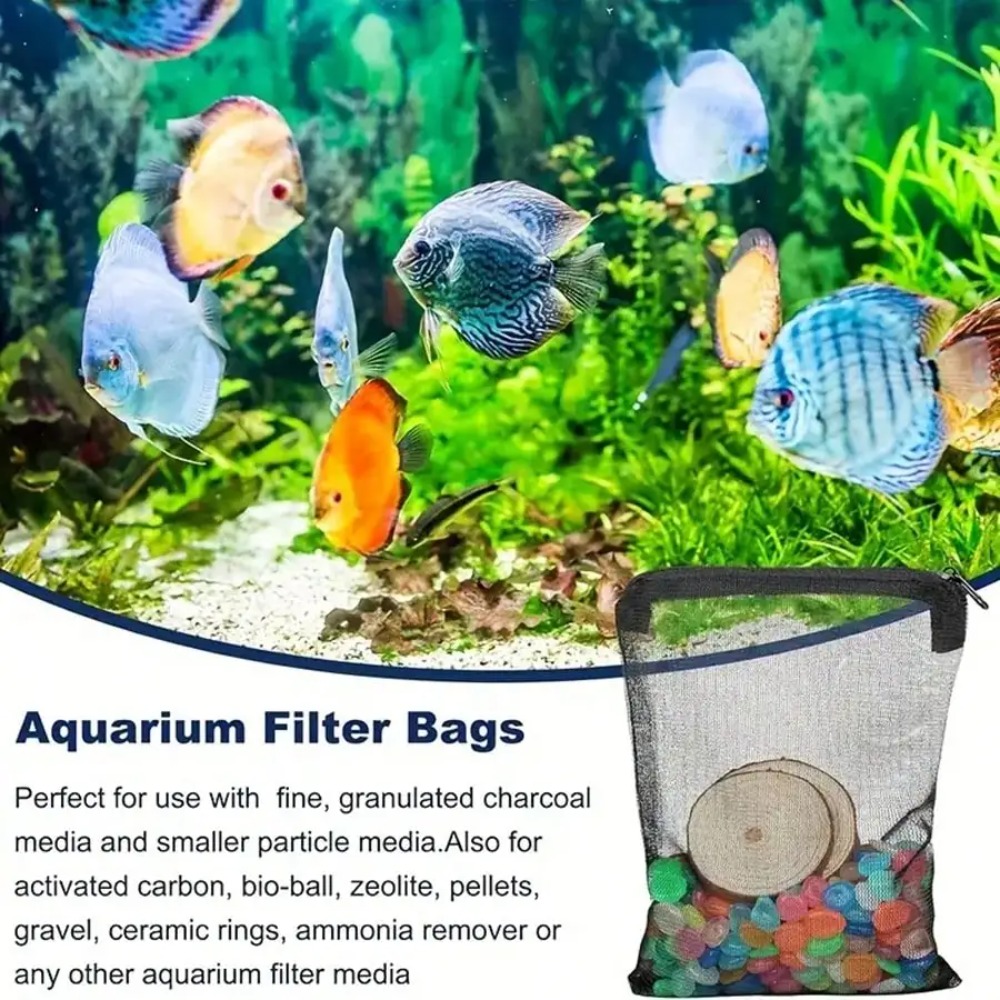 ถุงกรองตาข่ายสีดำ 10 ชิ้น ทนทา - Aquarium Fish Keeping บทวิจารณ์และราคา